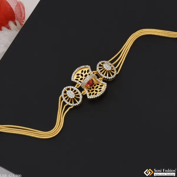 1_Gram_Gold_Plated_Finely_Detailed_Bracelet_For_Ladies_Style_A390