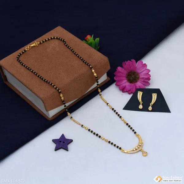 Casual_Design_Gold_Plated_Mangalsutra_Set_For_Women_Style_A670