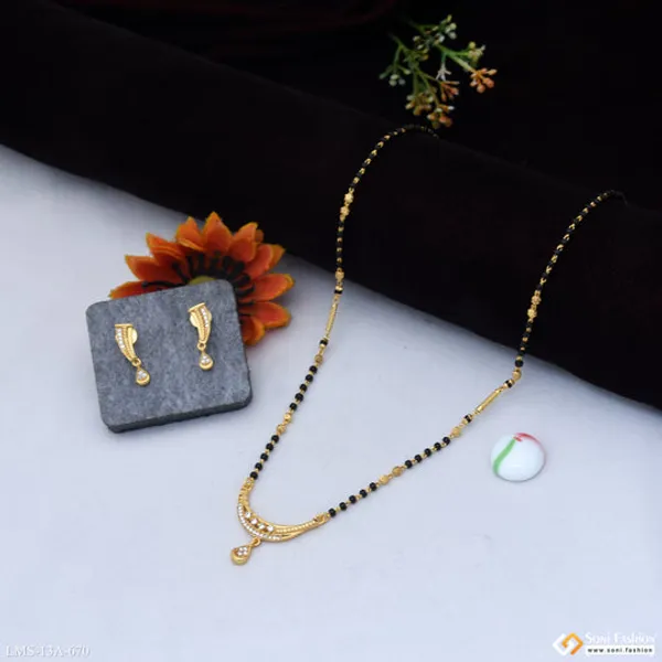 Casual_Design_Gold_Plated_Mangalsutra_Set_For_Women_Style_A670