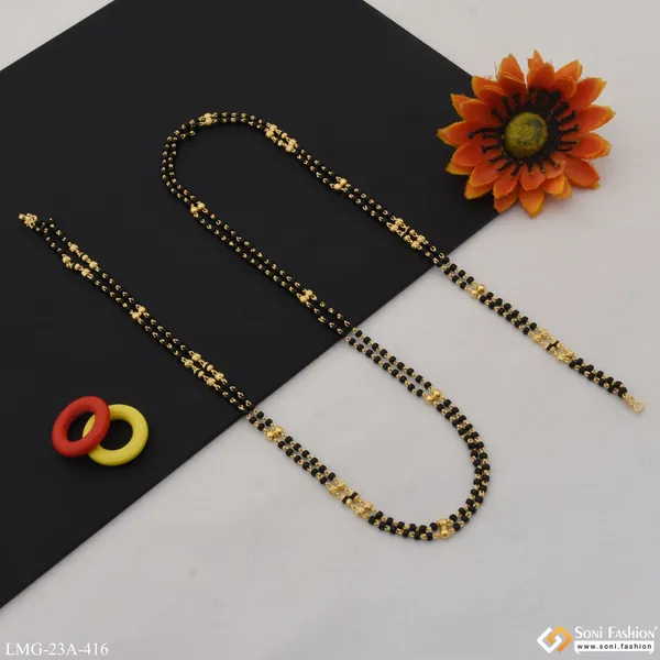 1_Gram_Gold_Plated_2_Line_Charming_Design_Mangalsutra_Dori_For_Women_Style_A416