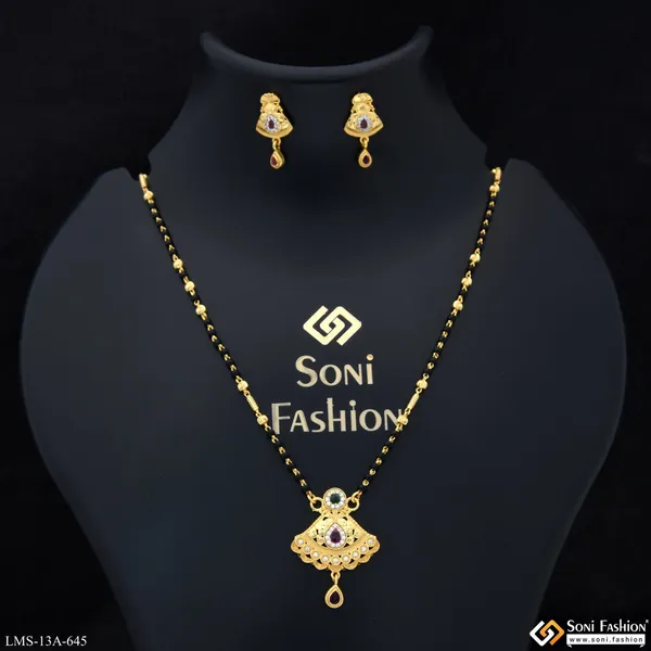 New_Style_Gold_Plated_Mangalsutra_Set_For_Women_Style_A645