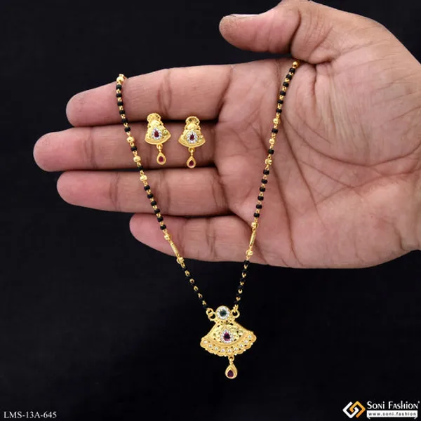 New_Style_Gold_Plated_Mangalsutra_Set_For_Women_Style_A645