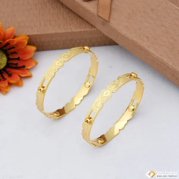 Cool_Design_Gold_Plated_Bangles_For_Women_Style_A064