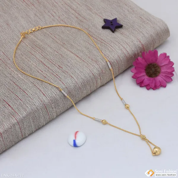 1_Gram_Gold_Plated_Radiant_Design_Necklace_For_Ladies_Style_A712