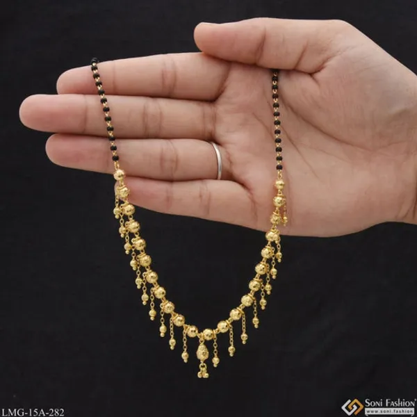 1_Gram_Gold_Plated_Fancy_Design_Unique_Design_Mangalsutra_For_Women_Style_A282
