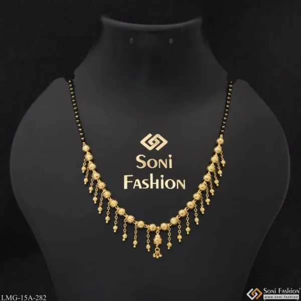 1_Gram_Gold_Plated_Fancy_Design_Unique_Design_Mangalsutra_For_Women_Style_A282