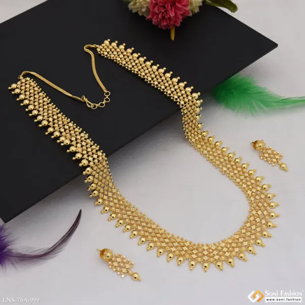1_Gram_Gold_Plated_Best_Quality_Necklace_Set_For_Women_Style_A999