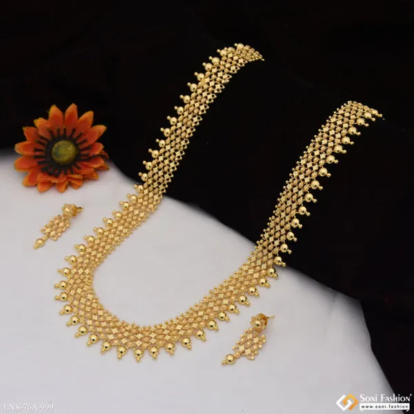 1_Gram_Gold_Plated_Best_Quality_Necklace_Set_For_Women_Style_A999