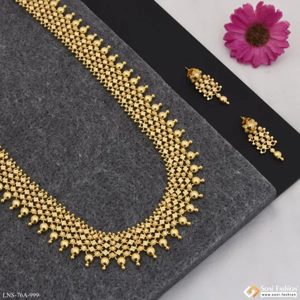 1_Gram_Gold_Plated_Best_Quality_Necklace_Set_For_Women_Style_A999