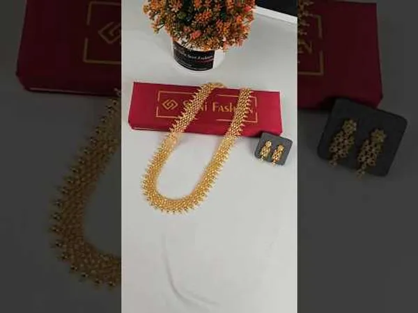 1_Gram_Gold_Plated_Best_Quality_Necklace_Set_For_Women_Style_A999