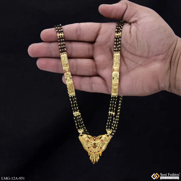 Latest_Design_Gold_Plated_Mangalsutra_For_Women_Style_A951