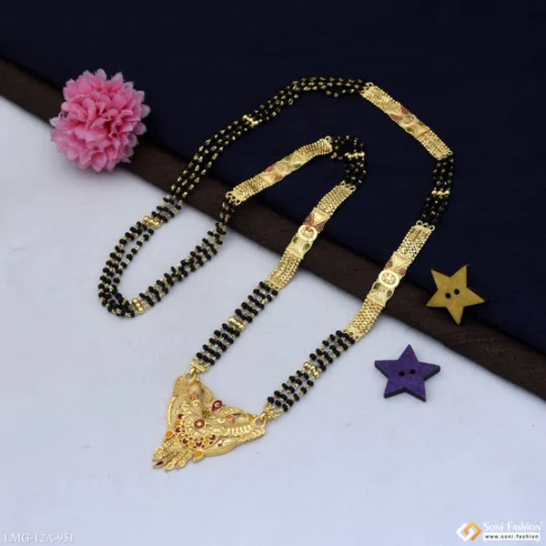 Latest_Design_Gold_Plated_Mangalsutra_For_Women_Style_A951