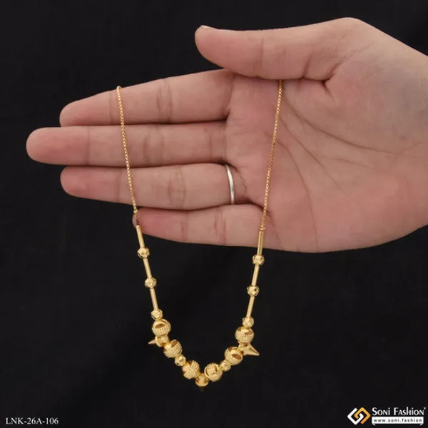 1_Gram_Gold_Plated_With_Diamond_Sparkling_Design_Necklace_For_Women_Style_A106
