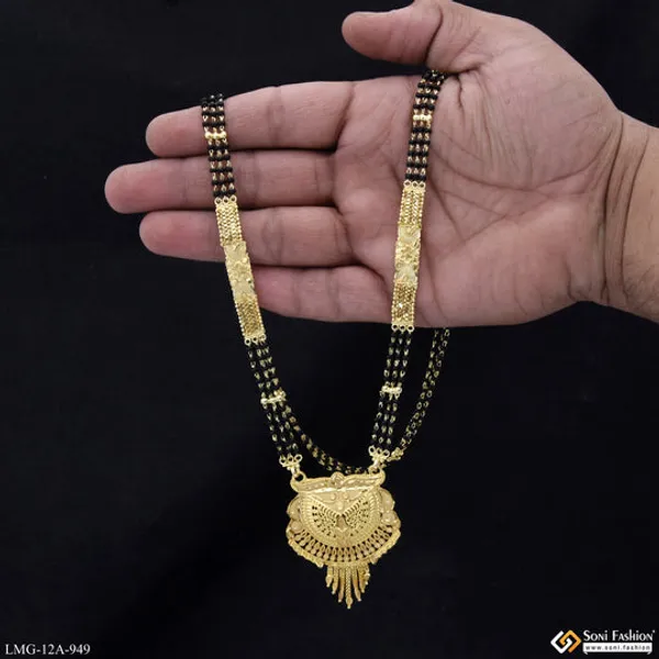 Glittering_Design_Gold_Plated_Mangalsutra_For_Women_Style_A949