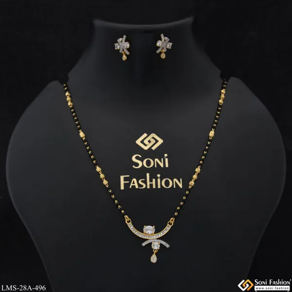 1_Gram_Gold_Plated_Glittering_Design_Mangalsutra_Set_For_Women_Style_A496