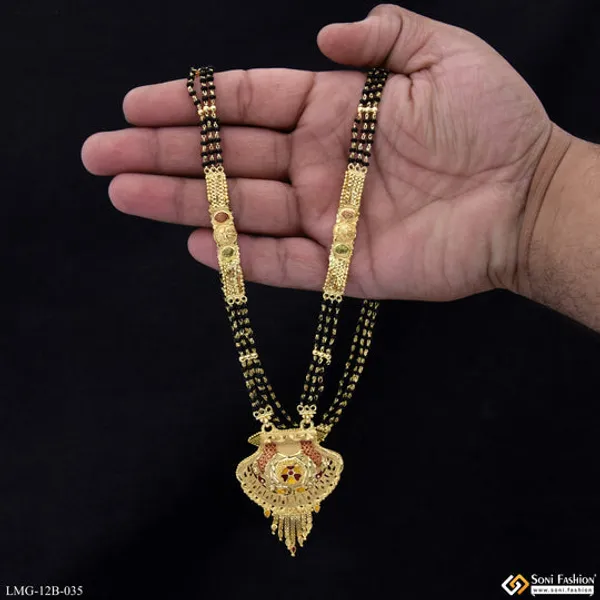 Latest_Design_Gold_Plated_Mangalsutra_For_Women_Style_B035
