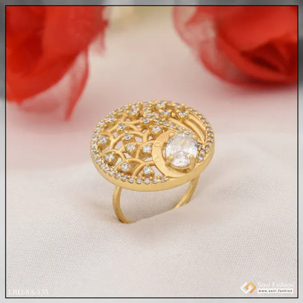 White_Stone_With_Diamond_Superior_Quality_Gold_Plated_Ring_For_Ladies_Style_Lrg_133