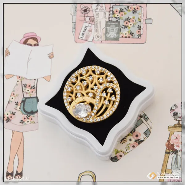 White_Stone_With_Diamond_Superior_Quality_Gold_Plated_Ring_For_Ladies_Style_Lrg_133