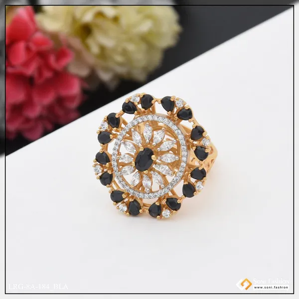 Fashion_Forward_With_Diamond_Designer_Gold_Plated_Ring_For_Ladies_Style_A184