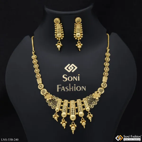 1_Gram_Gold_Plated_New_Style_Necklace_Set_For_Women_Style_B240