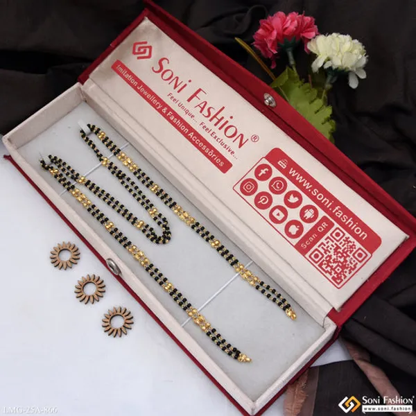 1_Gram_Gold_Plated_2_Line_Sparkling_Design_Mangalsutra_Dori_For_Women_Style_A866