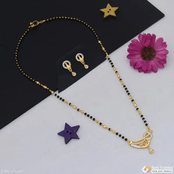 Latest_Design_Gold_Plated_Mangalsutra_Set_For_Women_Style_A643