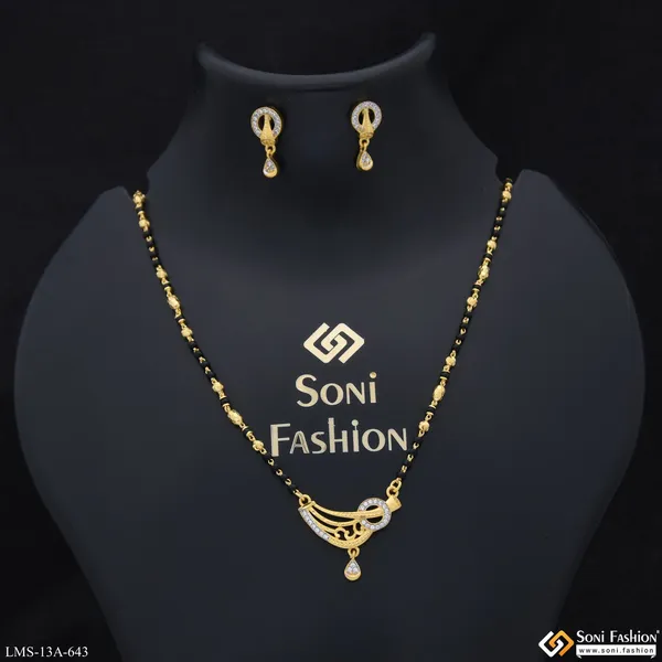 Latest_Design_Gold_Plated_Mangalsutra_Set_For_Women_Style_A643