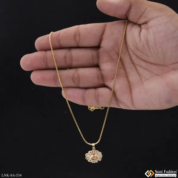 Superior_Quality_Gold_Plated_Chain_Pendant_For_Ladies_Style_A534