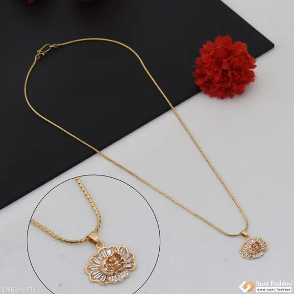 Superior_Quality_Gold_Plated_Chain_Pendant_For_Ladies_Style_A534