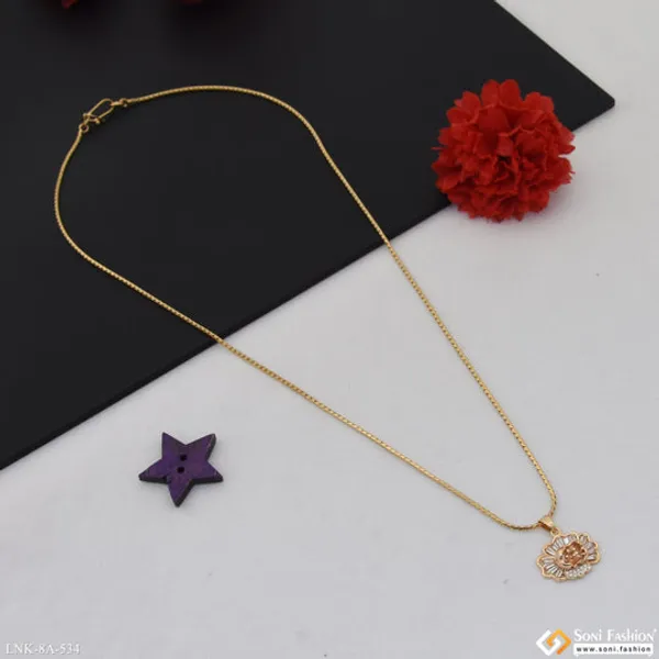 Superior_Quality_Gold_Plated_Chain_Pendant_For_Ladies_Style_A534