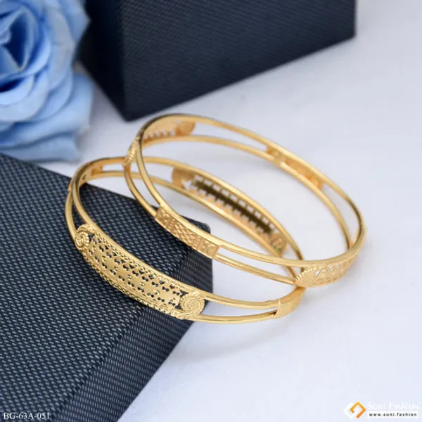 1_Gram_Gold_Plated_Gorgeous_Design_Bangles_For_Women_Style_A051