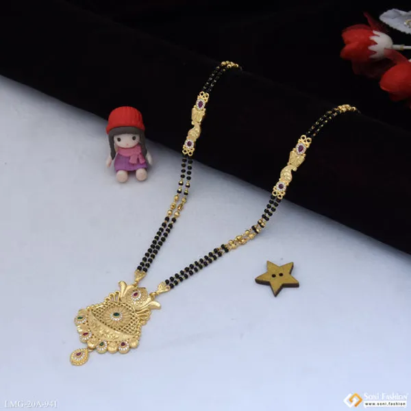 Latest_Design_Gold_Plated_Mangalsutra_For_Women_Style_A941