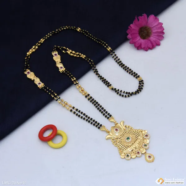 Latest_Design_Gold_Plated_Mangalsutra_For_Women_Style_A941