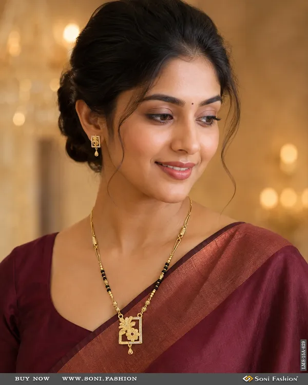 Dazzling_Design_Gold_Plated_Mangalsutra_Set_For_Women_Style_A629