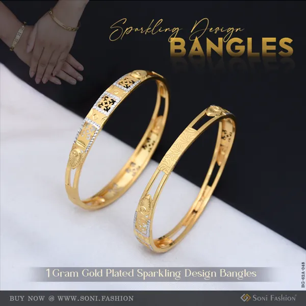 1_Gram_Gold_Plated_Sparkling_Design_Bangles_For_Ladies_Style_A048