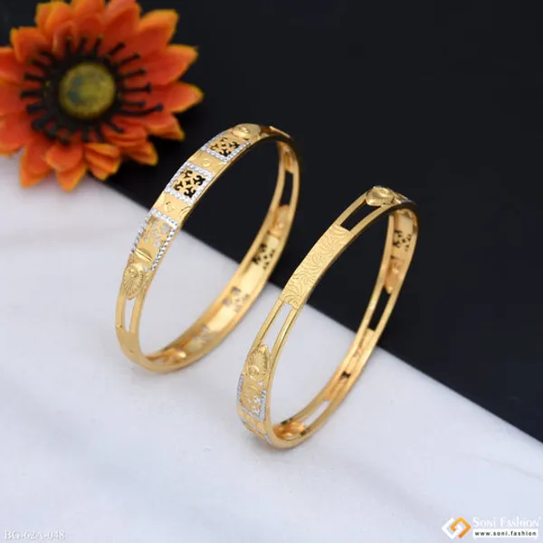 1_Gram_Gold_Plated_Sparkling_Design_Bangles_For_Ladies_Style_A048