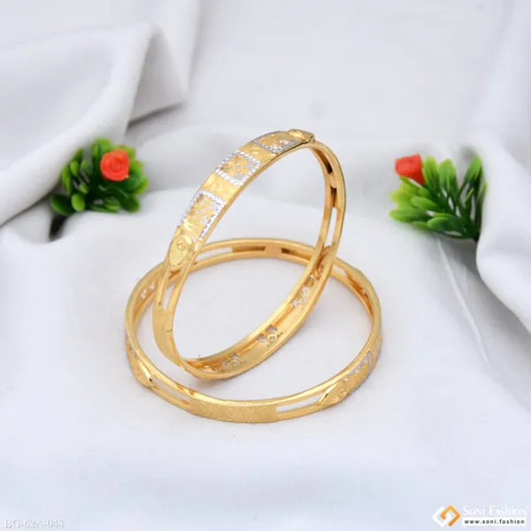 1_Gram_Gold_Plated_Sparkling_Design_Bangles_For_Ladies_Style_A048