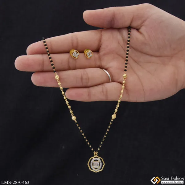 1_Gram_Gold_Plated_Best_Quality_Gold_Plated_Mangalsutra_Set_For_Lady_Style_A463