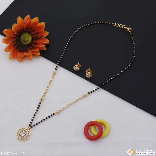 1_Gram_Gold_Plated_Best_Quality_Gold_Plated_Mangalsutra_Set_For_Lady_Style_A463