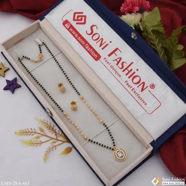 1_Gram_Gold_Plated_Best_Quality_Gold_Plated_Mangalsutra_Set_For_Lady_Style_A463