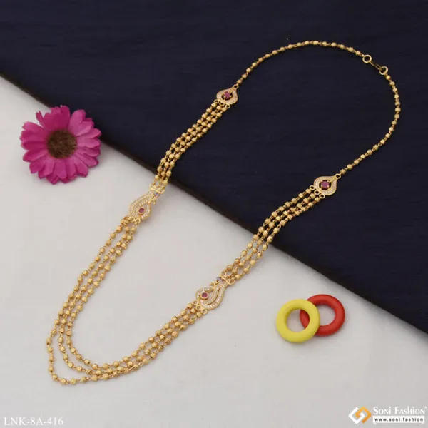 Lovely_Design_With_Diamond_Classic_Design_Gold_Plated_Mala_For_Women_Style_A416