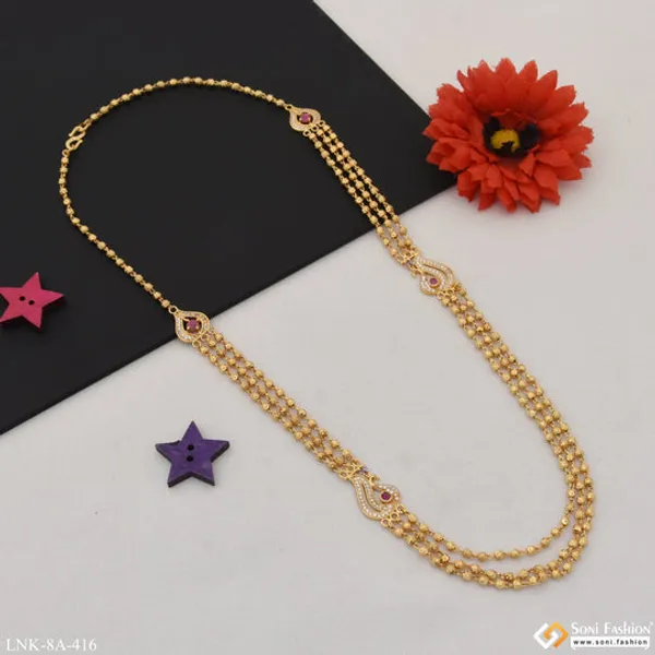 Lovely_Design_With_Diamond_Classic_Design_Gold_Plated_Mala_For_Women_Style_A416