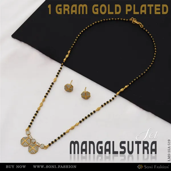 1_Gram_Gold_Plated_New_Style_Mangalsutra_Set_For_Women_Style_A519