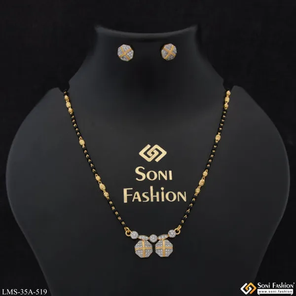 1_Gram_Gold_Plated_New_Style_Mangalsutra_Set_For_Women_Style_A519
