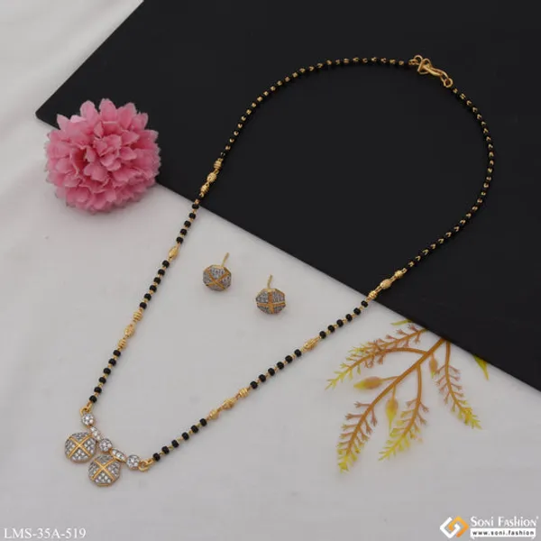 1_Gram_Gold_Plated_New_Style_Mangalsutra_Set_For_Women_Style_A519