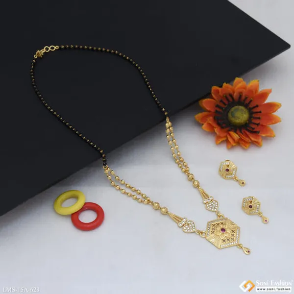 Fashionable_Gold_Plated_Mangalsutra_Set_For_Women_Style_A623
