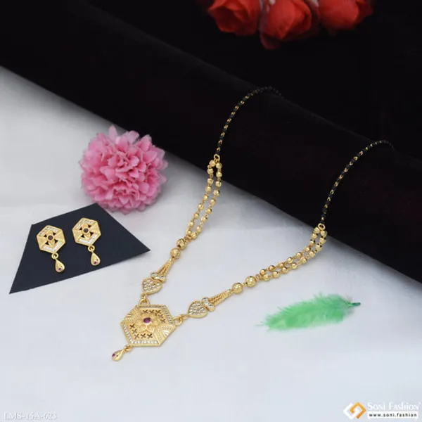 Fashionable_Gold_Plated_Mangalsutra_Set_For_Women_Style_A623