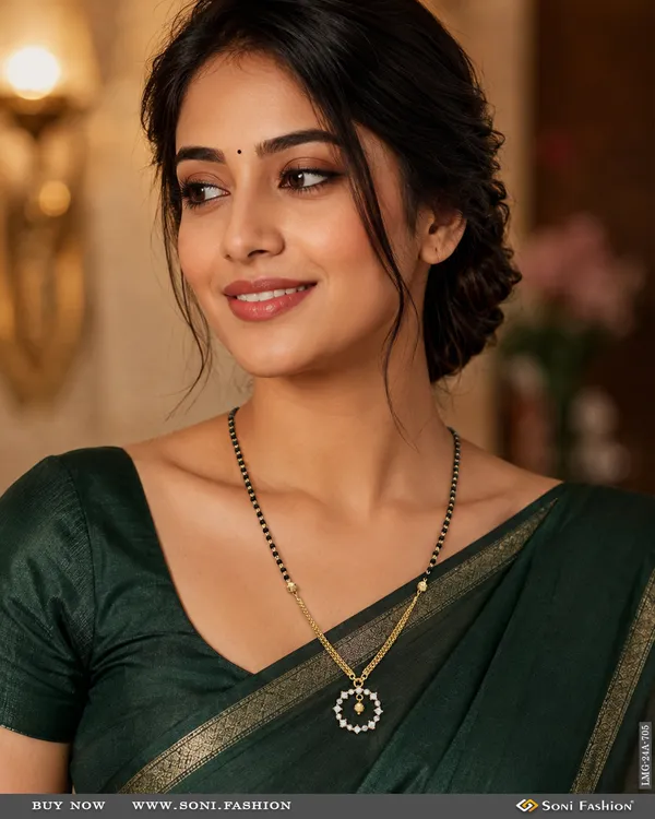 1_Gram_Gold_Plated_Radiant_Design_Mangalsutra_For_Women_Style_A705