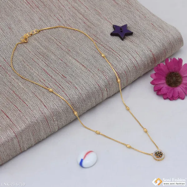 1_Gram_Gold_Plated_Superior_Quality_Chain_Pendant_For_Ladies_Style_A710