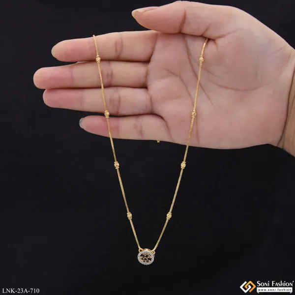 1_Gram_Gold_Plated_Superior_Quality_Chain_Pendant_For_Ladies_Style_A710